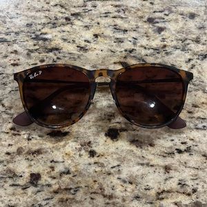 Ray Ban Erika Polarized Sunglasses Brown Tortoise